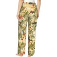 thumbnail image 4 of PISONIC Summer Tropical Palm Tree Printed Women's Pajama Pants, Comfy Pajama Bottoms With Pockets&Drawstring, 4 of 7