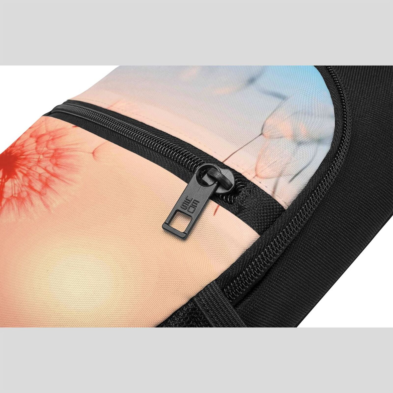 Xecao's The Sunset of Dandelion Print Sling Bag: A Versatile Chest, Shoulder, and Crossbody Backpack for Casual Days Out, Perfect for Both Men and Women