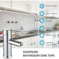 thumbnail image 4 of Luxury Bathroom Faucet, High Arc Faucet Spout, Ceramic Disc Cartridge, Corrosion and Rust Resistant, Single-Hole Deck Mount Installation, 4 of 5