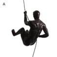 thumbnail image 2 of ievspot 1Pcs Rock Climber Statue, Retro American Industrial Style Rock Climbing Statue, Hanging Metal Ring Design Resin Pendant, 2 of 8