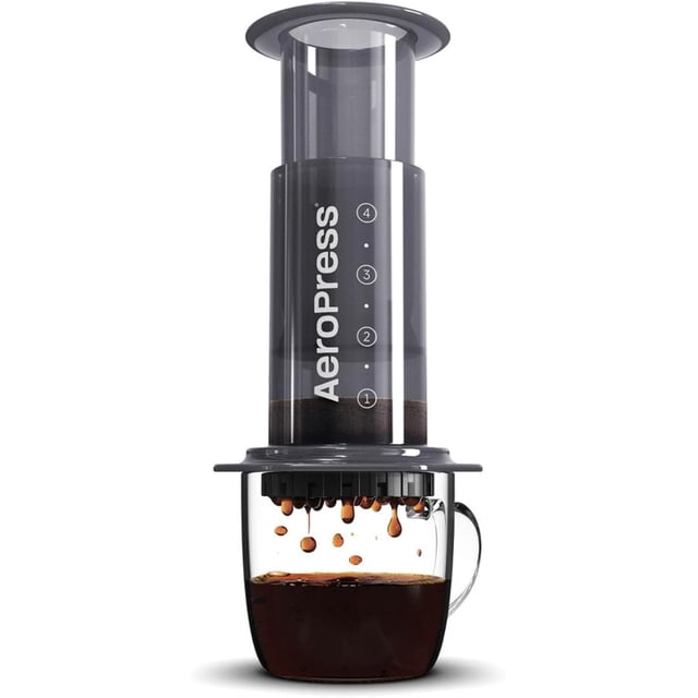 AeroPress Original Coffee Press – 3 In 1 Brew Method Combines French Press, Espresso, Full Bodied Coffee Without Grit or Bitterness, Small Portable Coffee Maker for Camping & Travel