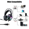 thumbnail image 6 of TSV Gaming Headset Fit for PC/PS4/PS5/Xbox One/Nintendo, Stereo Surround Sound Wired Over-Ear Headphone with Noise Cancelling Mic, 6 of 8
