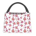 thumbnail image 1 of Disketp Purple Mushroom Bolsa Térmica Estampada, Bolsa Térmica Aislante para Almuerzo, Playa y Campamento, 1 of 6