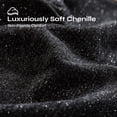 thumbnail image 4 of Sillón Individual Pinmoco con 3 Cojines Traseros, 360° Giratorio Convertible a Reposapiés, Tela Chenilla para Sala de Estar, Negro, 4 of 7