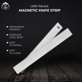 thumbnail image 2 of Chef Palace Magnetic Knife Strip, Simple to Install, Multiuse Knife Wall Mount Hanger, Suitable for Kitchen Utensils & Tools 40cm (15.7 Inch) Strong Magnetic Knife Bar, 2 of 4
