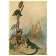 thumbnail image 3 of Warwick Goble 11x14 Black Modern Framed Museum Art Print Titled - The Lizard Showing Goat-Face the Palace (1911), 3 of 5