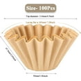 thumbnail image 2 of SereneNest 5 CC Sheets Unbleached Coffee Filters 100 Sheets Unbleached Coffee Filters 5 Cup Coffee Filters, 2 of 5