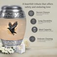 thumbnail image 7 of MUKTIVE Crow Human Urns for Ashes Adult Male - Memorial Urns for Human Ashes Large Adult - Beige Decorative Urn for Cremated Women - 10 Inch Large Urn for, 7 of 7