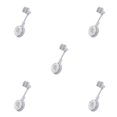 thumbnail image 2 of Soporte de ducha Advancent ventosa ajustable Desmontable Montado en la pared Blanco Gris, 2 of 6