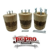 Knitting Spool Set (Small, Medium, & Large) Oak