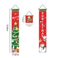 thumbnail image 3 of Banners de Navidad, Banderas de Navidad, Adornos para exteriores, decoración de porches, interior y exterior, para fiesta de Navidad, portátiles, metal, diseño de madera, para jardín, 3 of 9