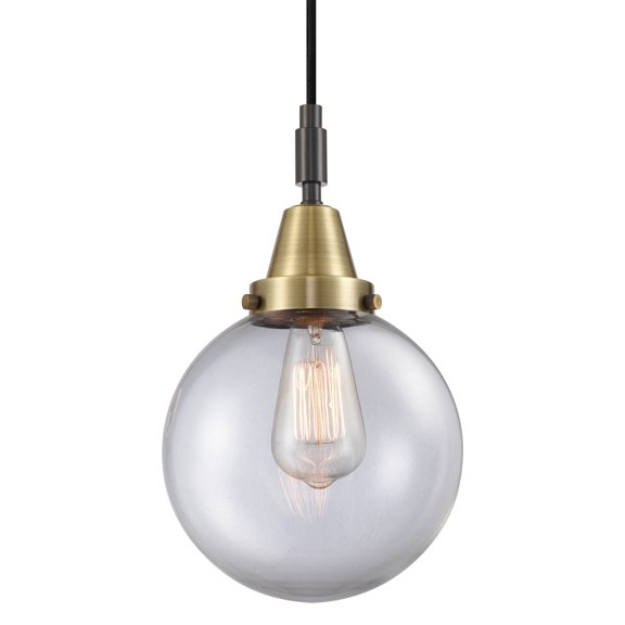 Innovations Lighting 447-1P-G202-8 Beacon 8" Wide Mini Pendant - Black