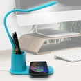 thumbnail image 2 of Pedty 1X Desk Lamp,Book Lights,Lamp With Wireless Charging Pen Holder Led Indicator Led Desk Lamp With Wireless Charger & Organizer, 2 of 9