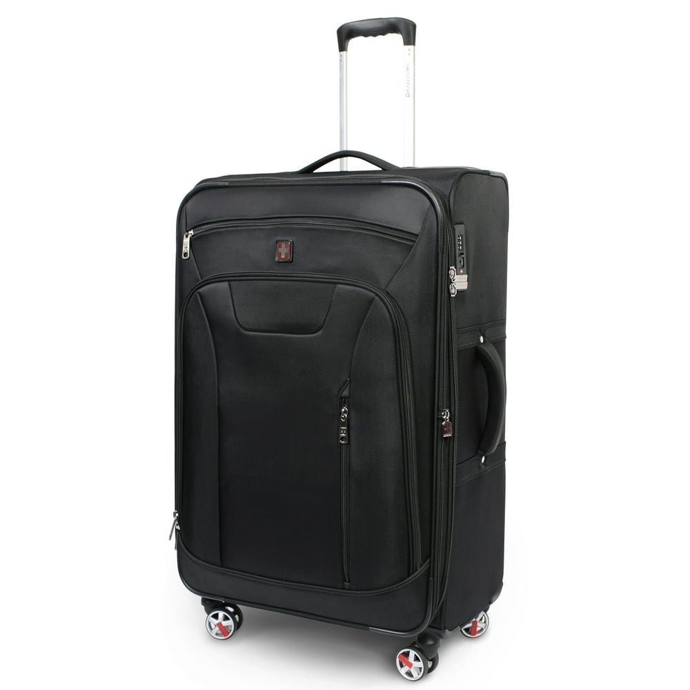 SwissTech SwissTech Executive 29" 8Wheel Check Luggage, Black, 32"H