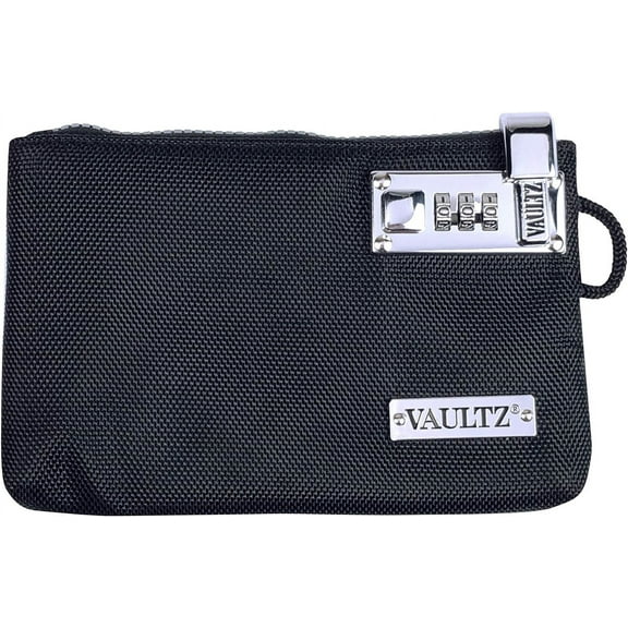 Vaultz Locking Medicine Pouch, Black