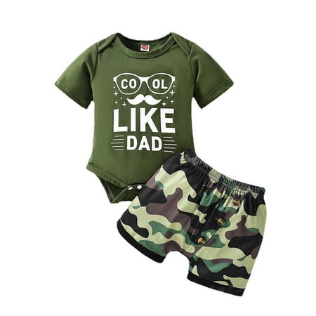 

Toddler Baby Unisex Spring Summer Printed Cotton Short Sleeve Romper Bodysuit Short Outfits Clothes Kids Child Clothing Streetwear Dailywear Outwear