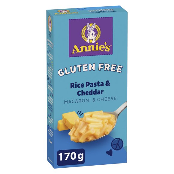 Annie's Homegrown Macaroni au Fromage, Pâtes de Riz, Sans Gluten, 170 g, 3 portions