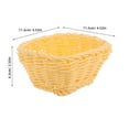 thumbnail image 2 of WRITWAA Handwoven Design Small Baskets Woven Basket PP Snack Organization Preschool Activities 1Pack, 2 of 8