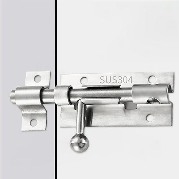 IPEWLEX 304 Stainless Steel Barrel Door Slide Lock, Easy Installation, 3.94" x 1.97" x 1.18"
