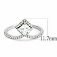 thumbnail image 2 of High polished (no plating) Stainless Steel Ring with AAA Grade CZ in Clear for Women Style DA136, 2 of 5