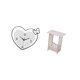 thumbnail image 5 of Reloj De Pared Acrílico Creativo Con Forma De Corazón Y Mesita De Noche Portátil Y Versátil Para Sala De Estudio, Cafetería, Oficina, Salón, Balcón, Pasillo., 5 of 8