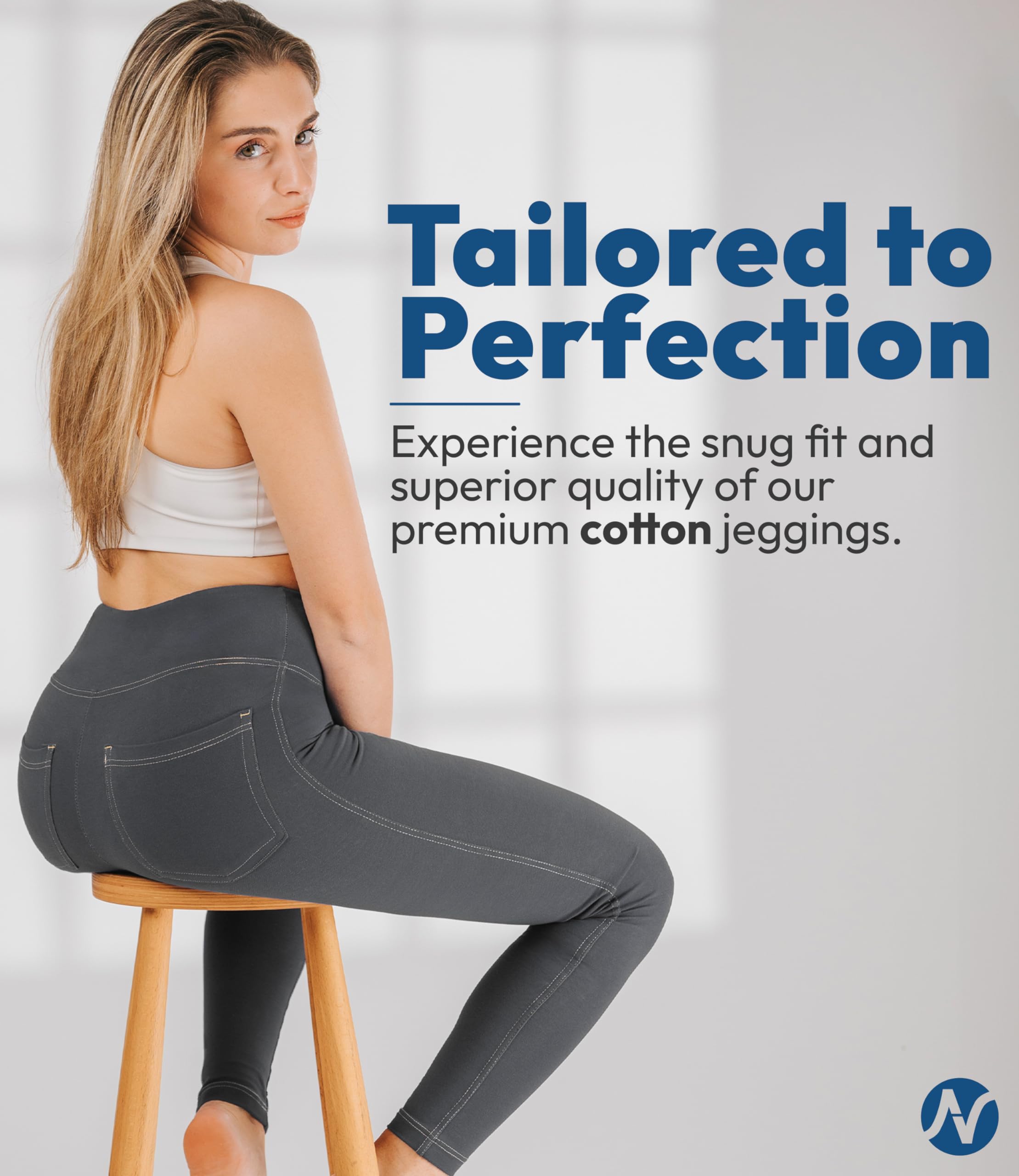 NIRLON Women's High Waist Jeggings Jeans Leggings Stretch Pants photo 2