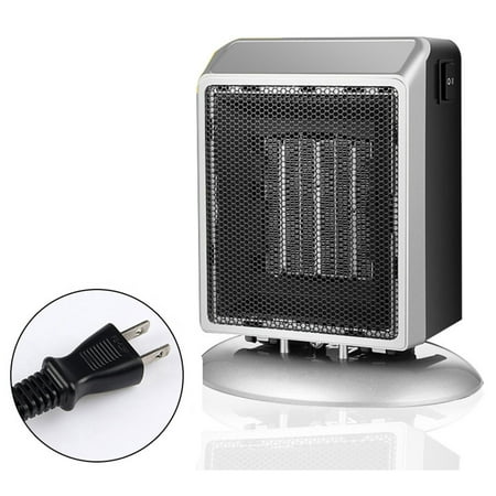 

Morease 900W Portable PTC Ceramic Fan Heater Electric Winter Personal Space Stove Radiator Household Desktop Electric Heater Silver