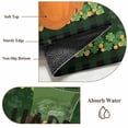 thumbnail image 6 of Round Rug 6Ft Washable Non-Slip, Happy St Patrick's Day Circle Area Rugs for Living Room Bedroom, Shamrocks Funny Beard Green Hat Indoor Floor Mats Carpet Runner for Home Decor Aesthetic, 6 of 8