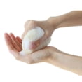 thumbnail image 5 of Esponja exfoliante corporal de lufa natural de 4 pulgadas para el cuidado de la piel en baños, spas y duchas, paquete de 4, 5 of 5