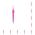 thumbnail image 3 of Jumpingount Herramienta de maquillaje Afeitadora facial Prink Tools Plantilla de cejas Rosa transparente Rosa transparente 10Conjunto, 3 of 6