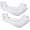 2 Pairs White, variant on Arm Sleeves for Men Women to Cover Arms with Thumb Holes, Sun UV Protection Arm Warmers, for Volleyball Football Golf