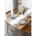 thumbnail image 3 of Ocean Colorful Conch Coral Shell Table Runner-36 Inch Long Coastal Starfish Leaves Table Runners Linen Burlap Tablerunner for Kitchen Dining Room Holiday Party, 3 of 9