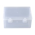 thumbnail image 2 of RXIRUCGD Extra Large Capacity Plastic Pencil Box Stackable Translucent Clear Pencil Box Office Supplies Storage Organizer Box For Gel Pens Erasers Tape Pens Pencils, 2 of 5