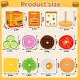 thumbnail image 4 of Montessori Toys Jumlys - Hamburguesas de madera para niños de 3 a 5 años, 4 of 5