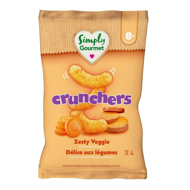 Simply Gourmet Crunchers Zesty Veggie baby snack