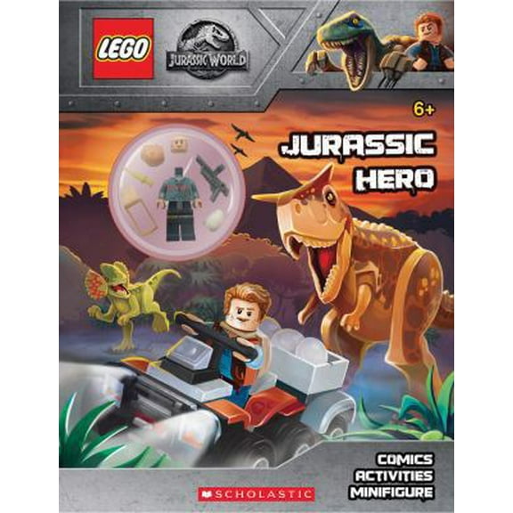 Pre-Owned Jurassic Hero (Lego(r) Jurassic World: Activity Book with Minifigure) [With Minifigure] (Paperback) 133838743X 9781338387438