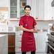 thumbnail image 2 of Ropa de abrigo de Chef, ropa de camarero de manga corta, transpirable, absorbente del sudor Rojo XXXL Yuyangstore Chaquetas de cocinero, 2 of 8