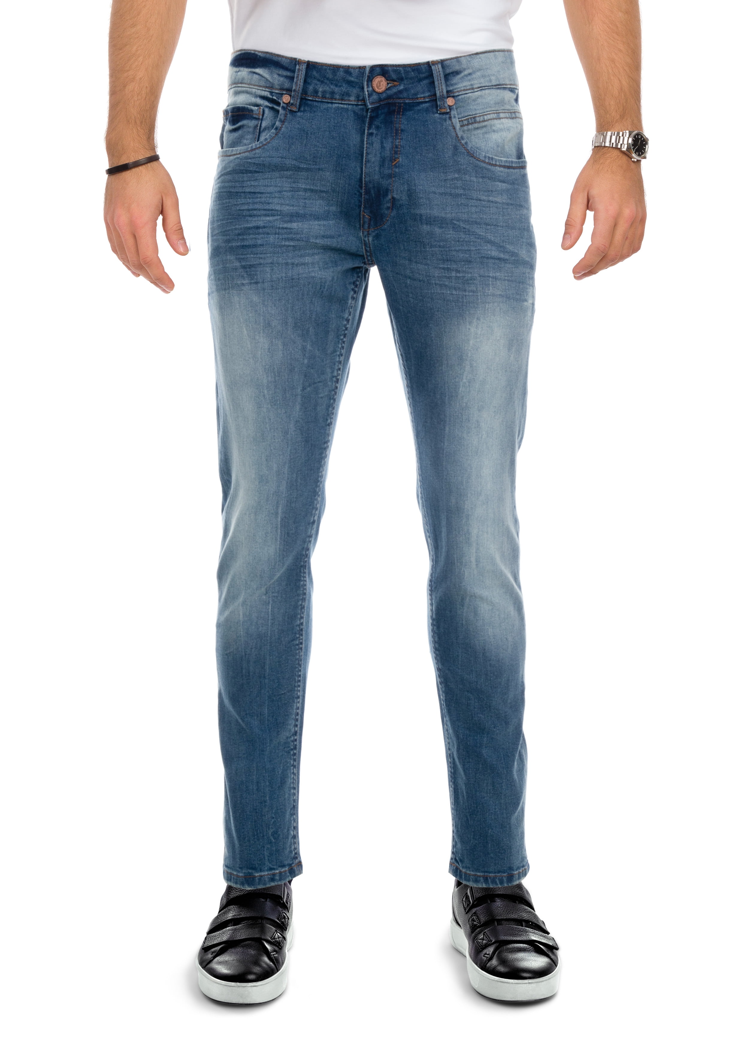 CULTURA Men's Jeans Stretch Washed Distressed Fashion Denim Flex ...