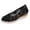 Black, variant on Wedge Espadrille Flats For Women 3D Floral Rose Lace Mesh V Cut Top Pointed Toe Jute Woven Mid Wedge Slip On Shoe Footwear