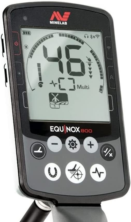 Minelab Equinox 800 Metal Detector with 6" Coil, Lower Shaft, and Pro-Find 20