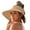 Coffee, variant on ZHENHONG Sun Hats for Women Summer Fashion Beach Holiday Sun Hat Floppy Straw Hat Casual Solid Color Headwear Black