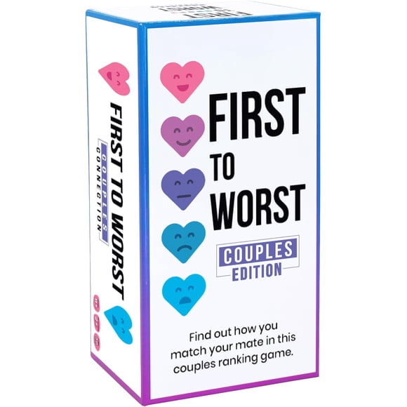 First to Worst – Couples Connection Party Game | Adult Relationship Card Game for Date Nights | Funny Ranking & Guessing Board Game for Friends Valentine’s Day Game Nights & Gift Ideas