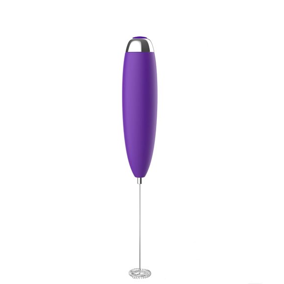 Espumador de leche Anteday eléctrico de mano, mini batidor violeta