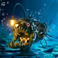 thumbnail image 2 of Set de construcción XITALAXU Mechanical Lantern Fish 1038 piezas, 2 of 7