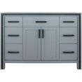 thumbnail image 4 of Lexora Home Ziva 48" Vanity Cabinet in Dark Gray, 4 of 6