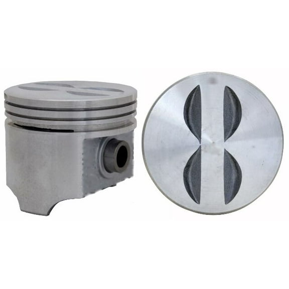 Set of 8 Flat Top Pistons for 57-67 GM/Chevrolet 4.6L/283 | .030 (.75mm Oversized) | 3.905in. Bore Diameter