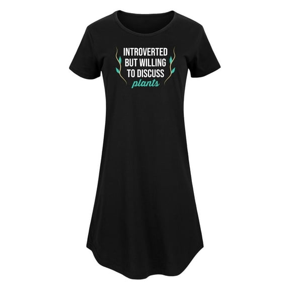 Instant Message - Introverted Will Discuss Plants - Women's Any Way Dress