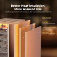 thumbnail image 3 of CAMMOO 133Qt 5-Tier 900W Electric Commercial Food Warmer for Parties Buffet, Adjustable Shelves,Single Door, 3 of 9