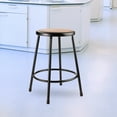 thumbnail image 4 of National Public Seating Black Hardboard Stool - 24 in. Fixed Height, 4 of 9