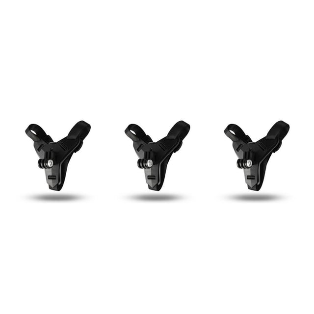 Riwesomey Soporte de barbilla para cámara Digital de casco de motocicleta Base de silicona Flexible de liberación rápida accesorios de soporte Negro 3piezas